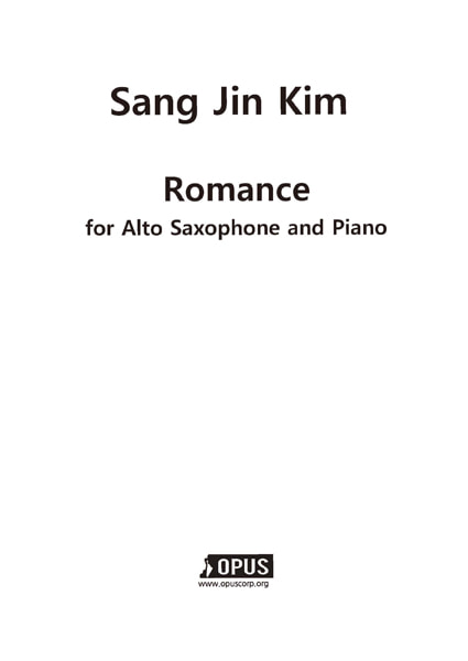 Sangjin Kim : Romance for Alto Saxophone and Piano